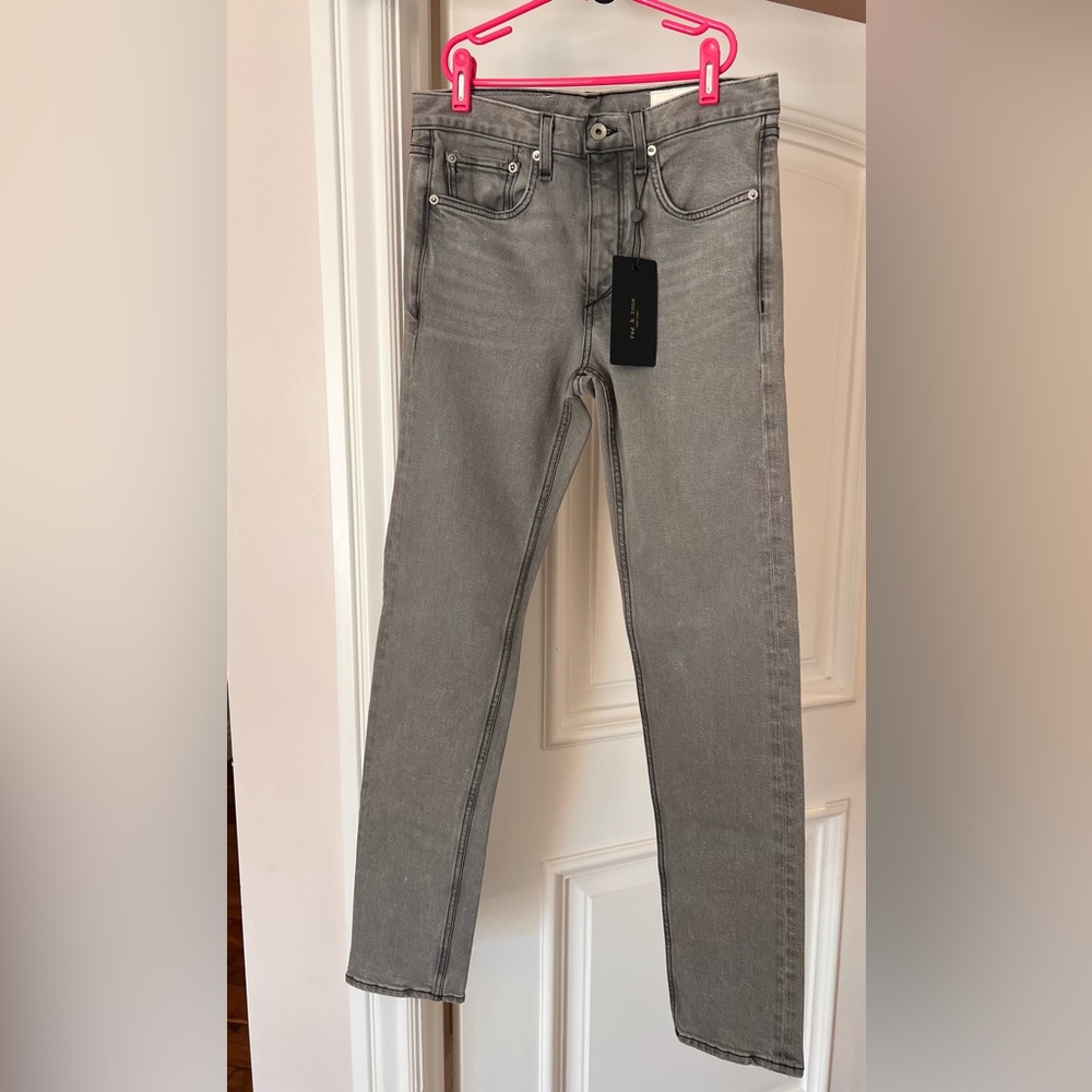 Rag & Bone Light Gray Slim Men's Jeans
